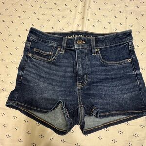 American Eagle Outfitters Dark Blue Jean Shorts